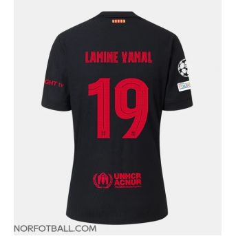 Billige Fotballdrakt Barcelona Lamine Yamal #19 Replika Bortedrakt 2024-25 Kortermet